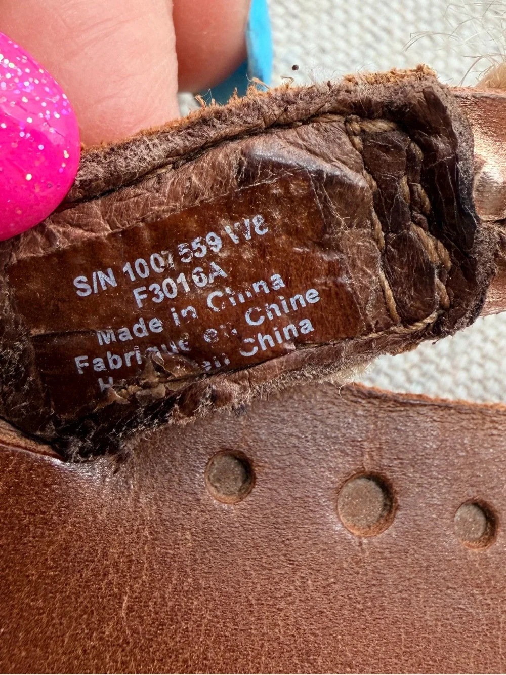 UGG Brown Braided Leather Thong Sandals with Tan Accents